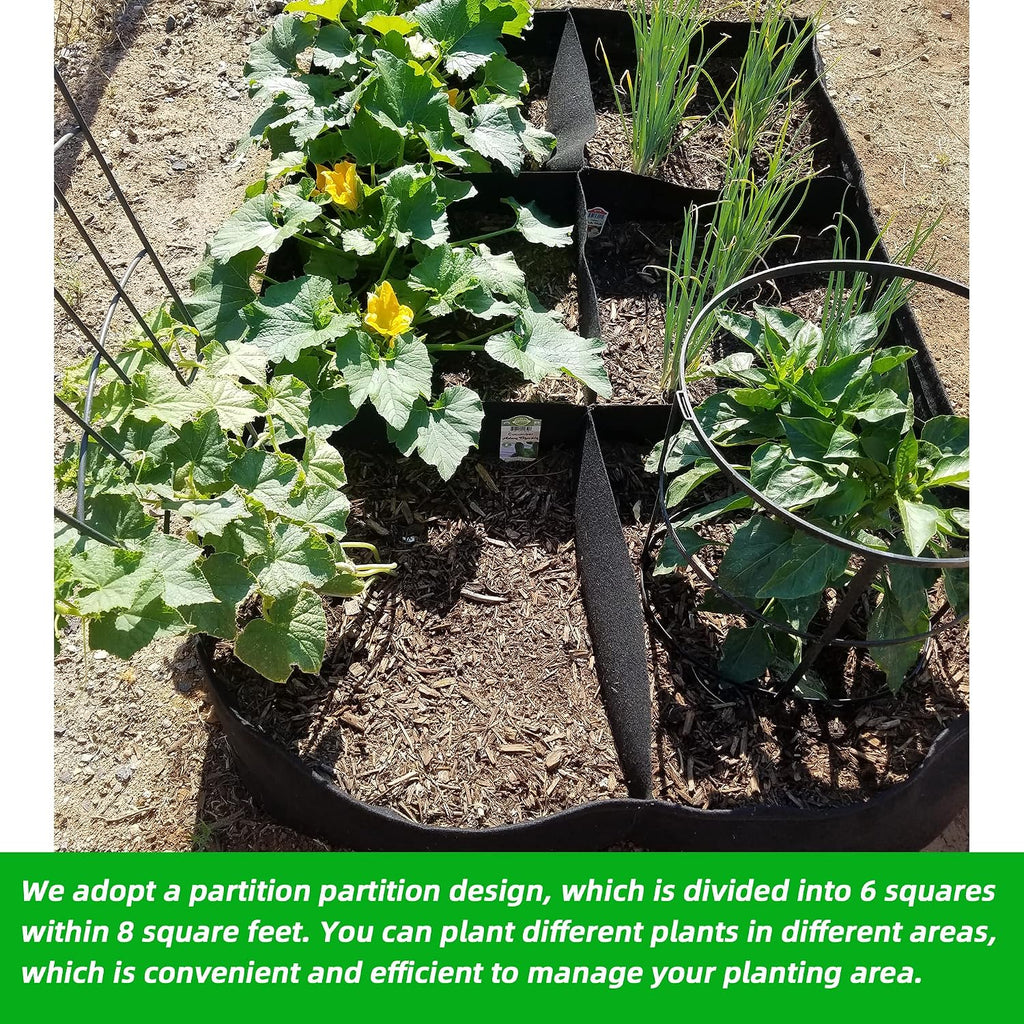 CJGQ Fabric Raised Garden Bed 4x2x1ft Garden Grow Bed Bags for Growing Herbs, Flowers and Vegetables 55 Gallon(2PACK)…