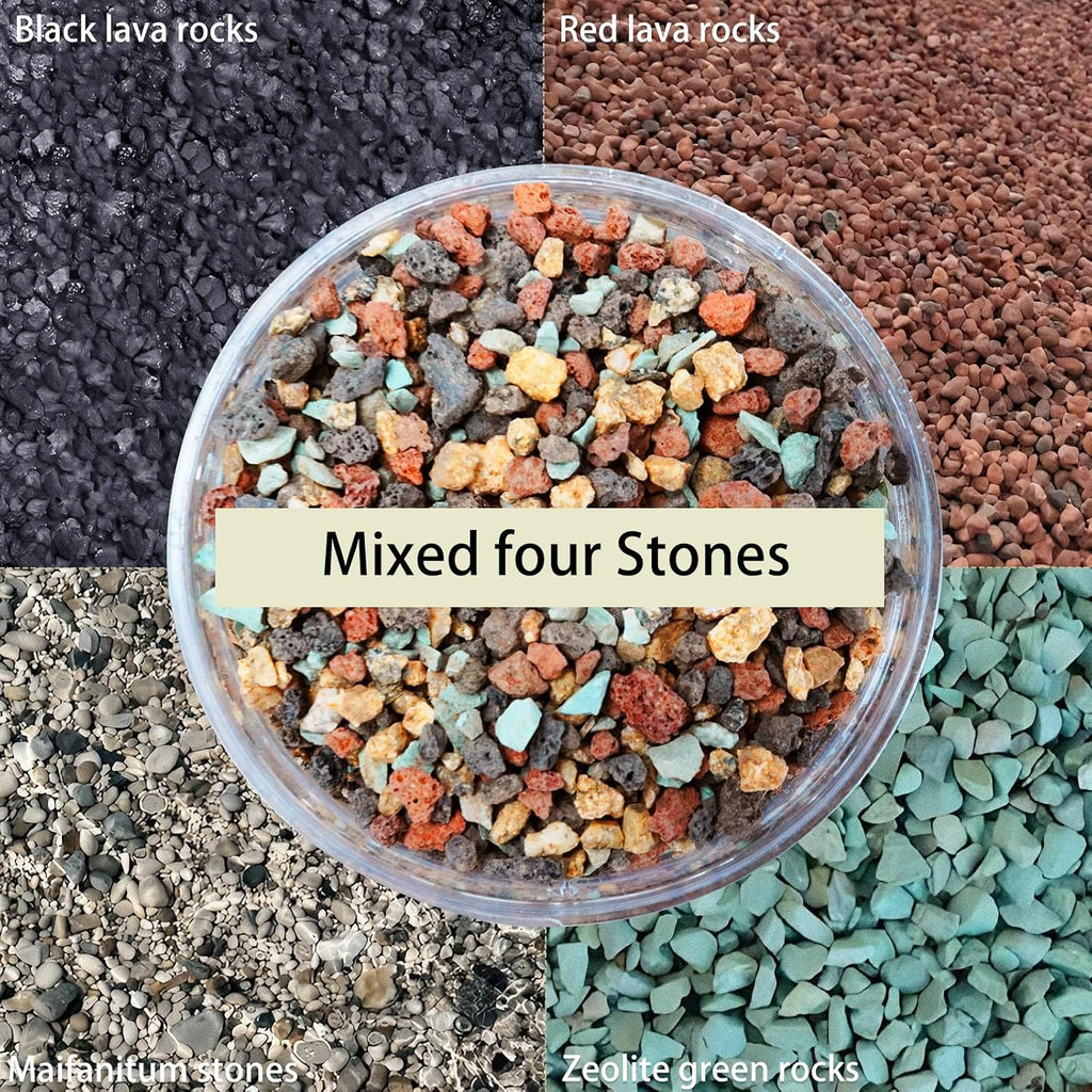 12lb Mix Lava Rocks Pebbles for Plant, Pumice Potting Soil Mix Decorative Top Dressing Landscaping Gritty Rock for