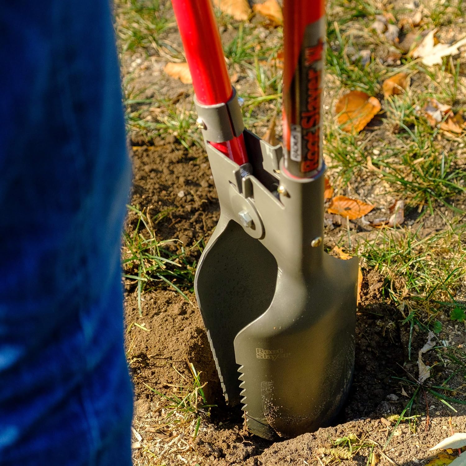 Root Slayer 23411 Post Hole Digger Garden Tool, Red