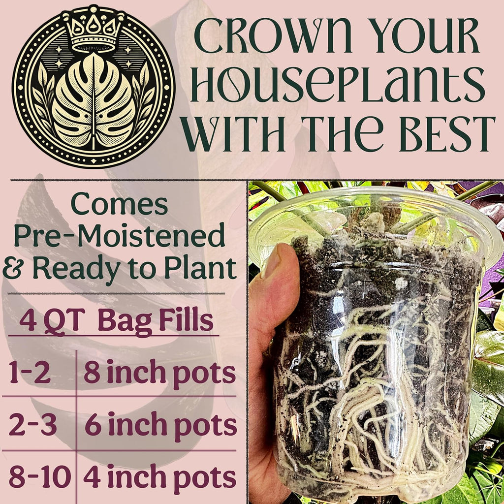 Craft Houseplant Potting Mix, Elite House Plant Soil, Chunky, Well Draining Potting Soil for Indoor Plants, Tropical