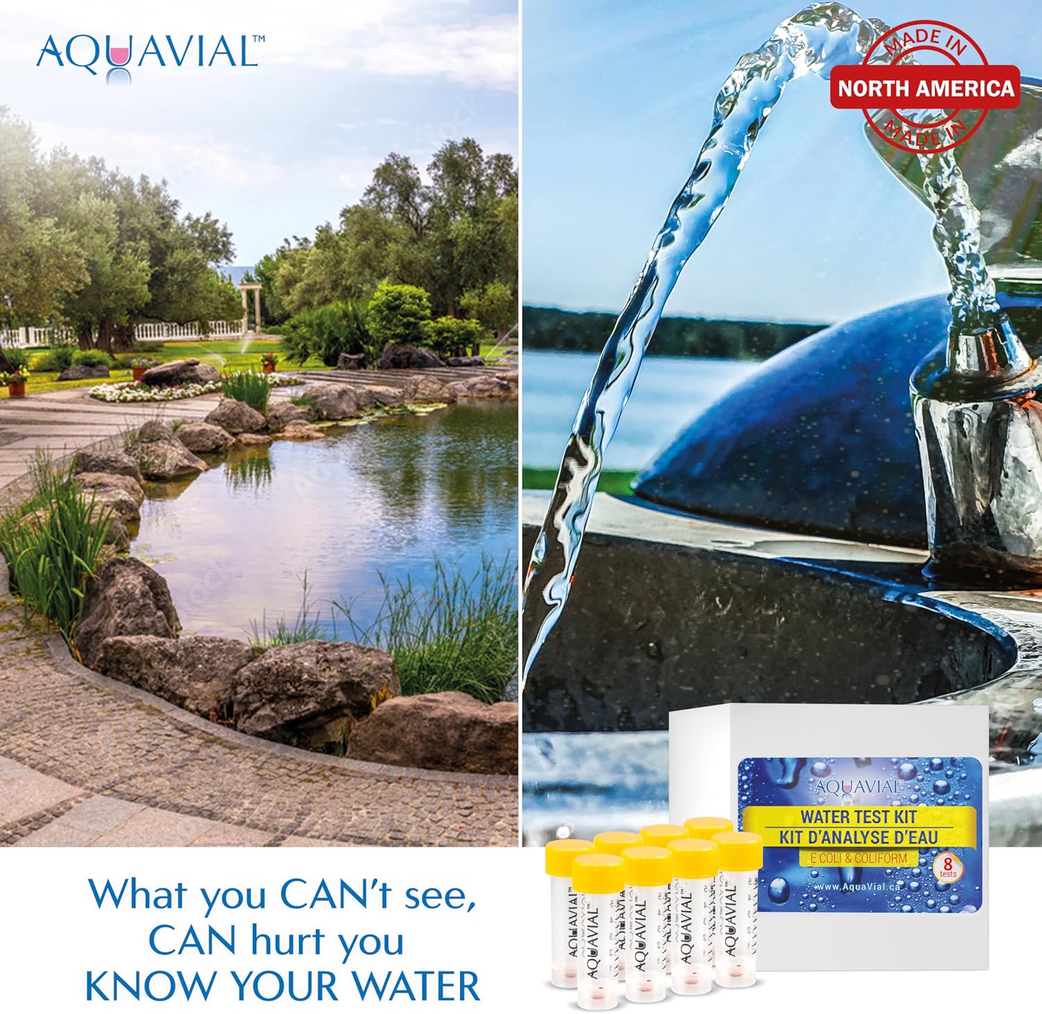 Water Testing Kit - 8 Pack for E. Coli and Coliform Bacteria Detection | High Sensitivity Water Testing Kits for