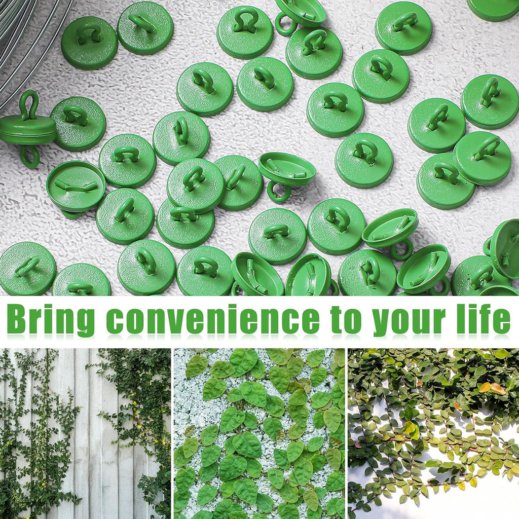 WILLBOND Plant Anchor Kit, 80 Pcs Vine Anchors 5 Pack Silicone Adhesive Sealant Garden Tie Tape Metal Wire Wire Cutters