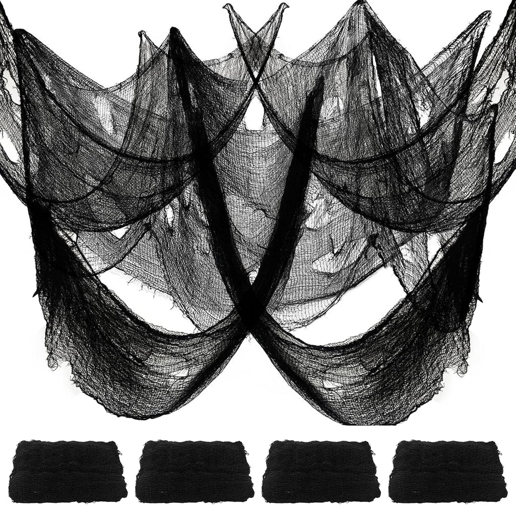 400"x 85" Halloween Red Creepy Cloth, Extra Large Scary Creepy Gauze Cloth