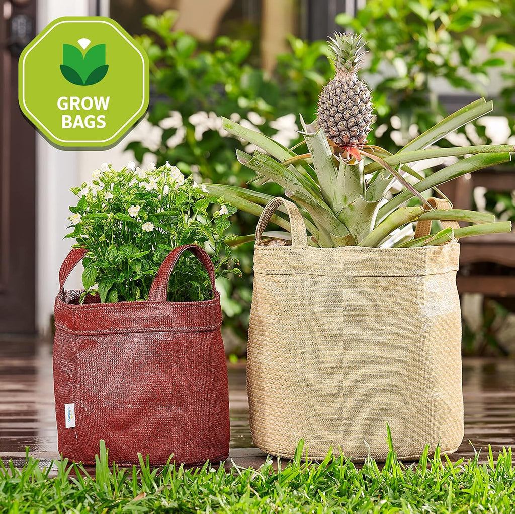 Coolaroo 2-Pack 10 Gallon Heavy Duty Plant Tomato Potato and Other Vegetables and Fruits Breathable Fabric Grow Planter
