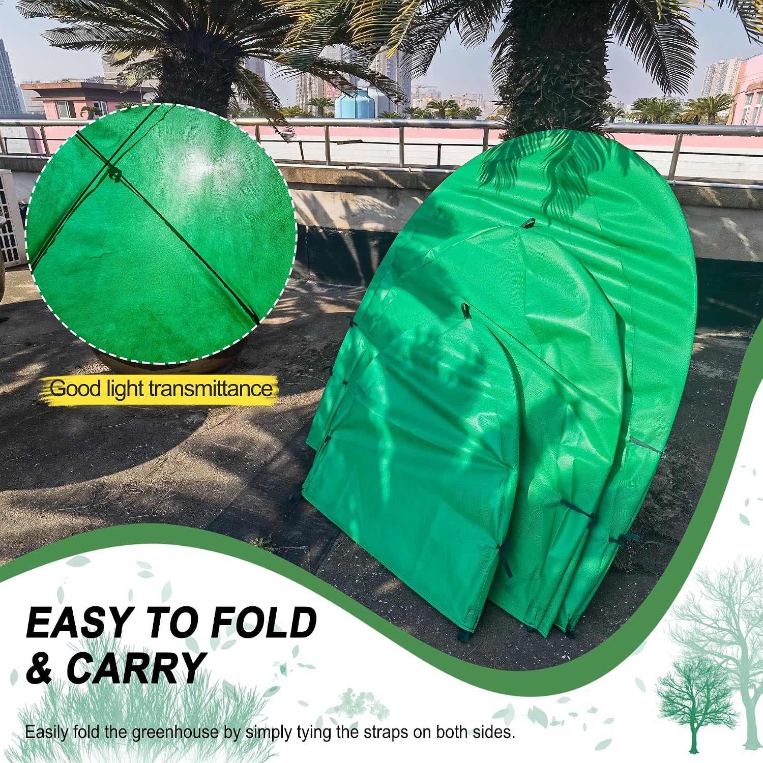 40″*40″*31″ Winter Plant Warm Covers - Raised Bed Cover, Garden Row Accelerator, Warm Tent Freeze Protection Humidity