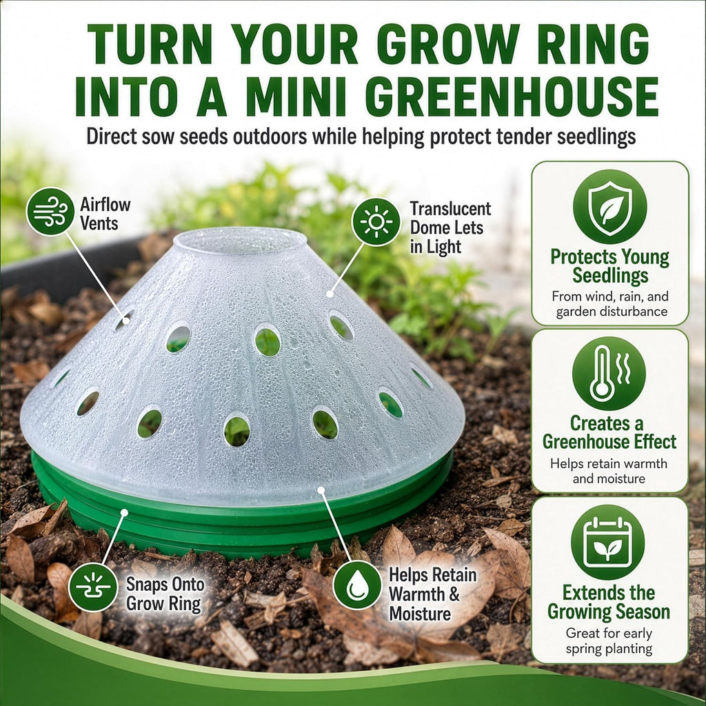 Kids Cucumber Garden Kit – Grow Your Own Cucumbers from Seeds with Greenhouse Germination Domes & Grow Rings, Non-GMO