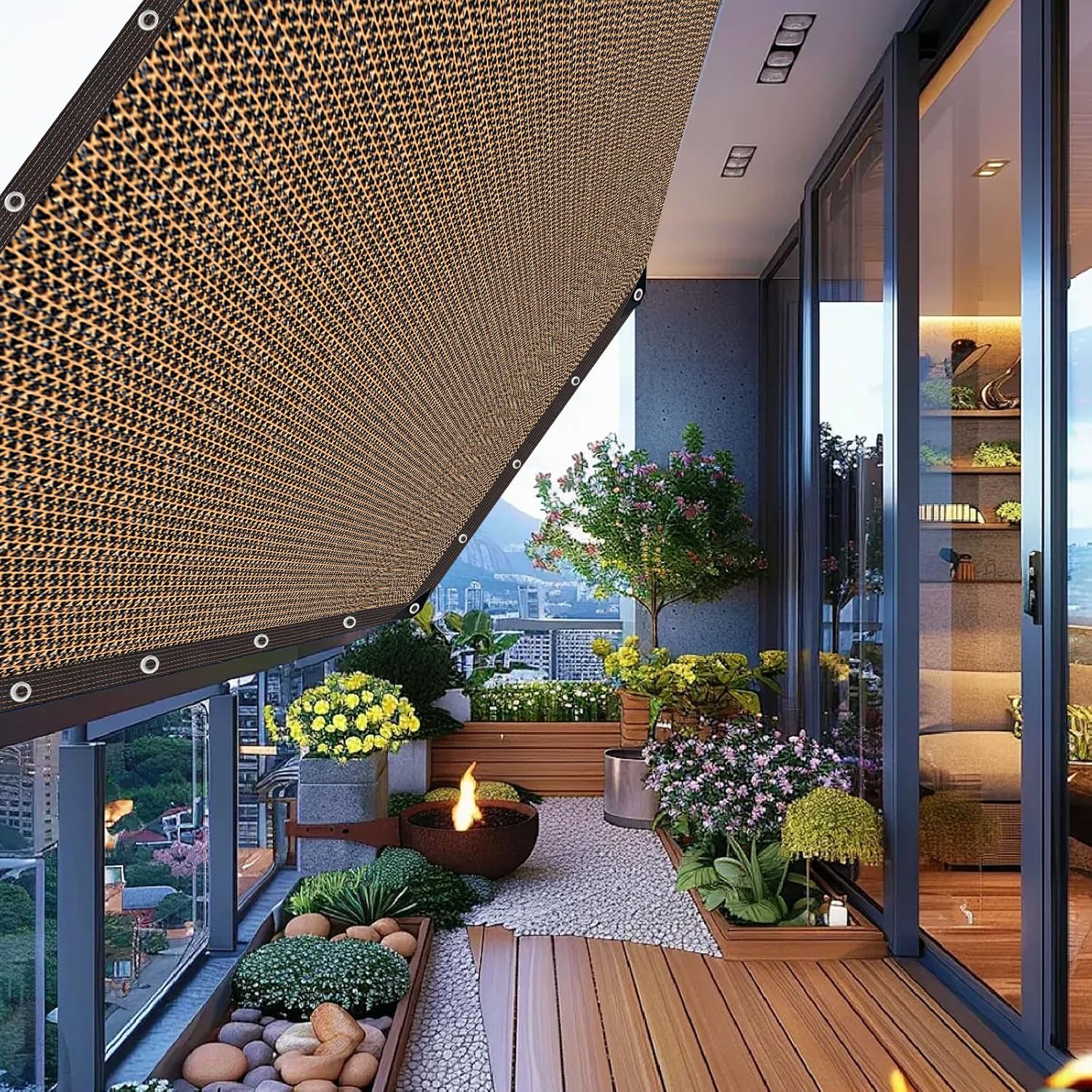 Shade Cloth for Garden,80% Mesh Tarp with Grommets Shade Cloth for Greenhouse,Patio,Vegetables,Plants Cover and Chicken