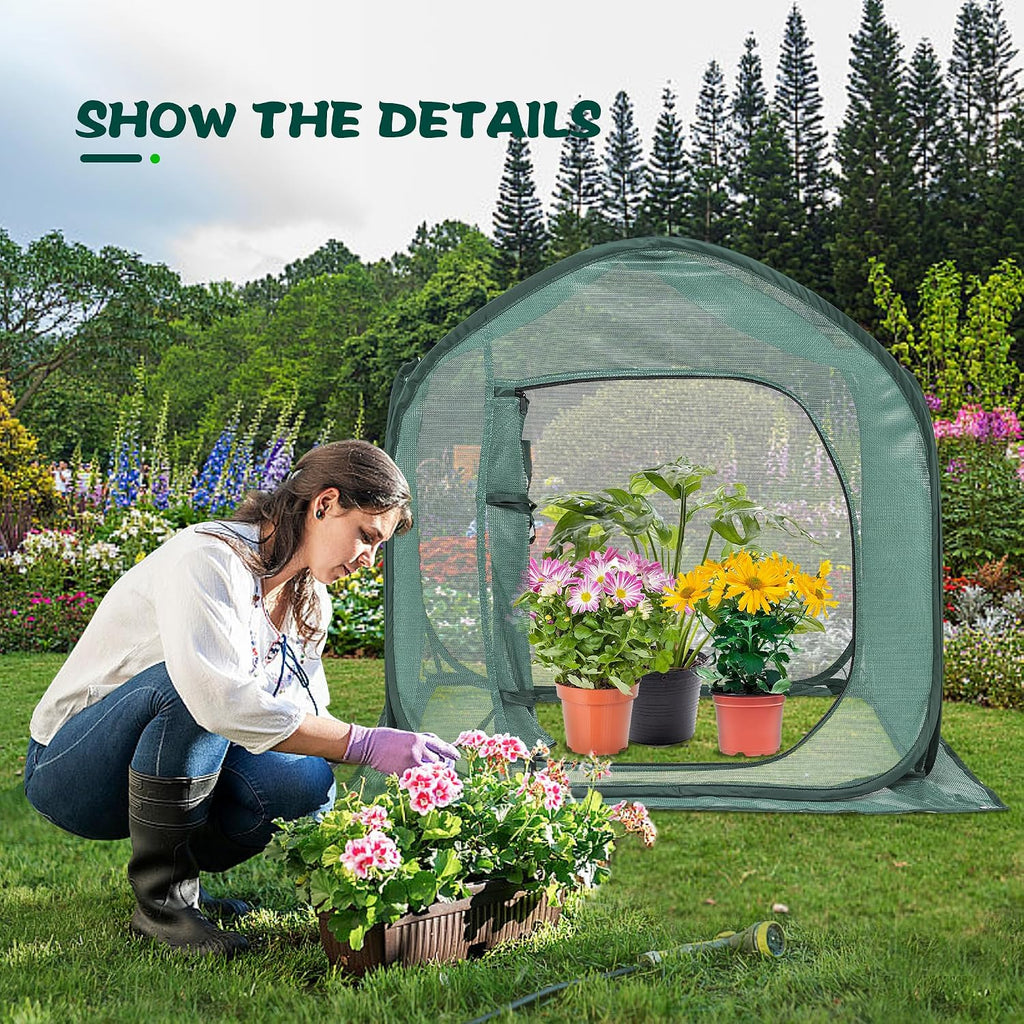 UV-Resistant Durable Pop Up Plant Covers & Garden Mesh Netting - Protective Bird Netting for Tomato & Crop Protection