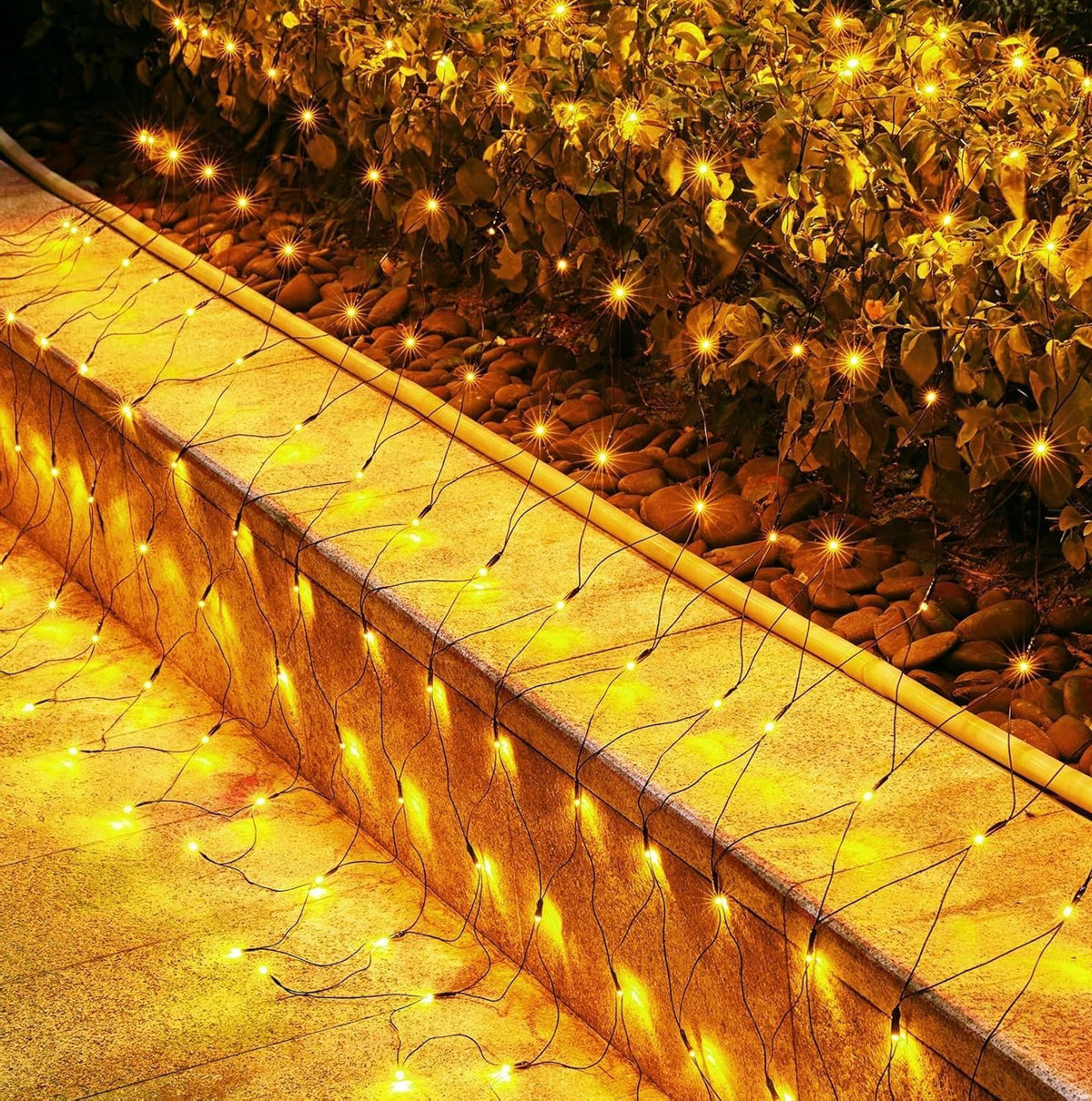 12×5FT 360 LED Christmas Net Lights Outdoor Mesh Lights Waterproof IP65