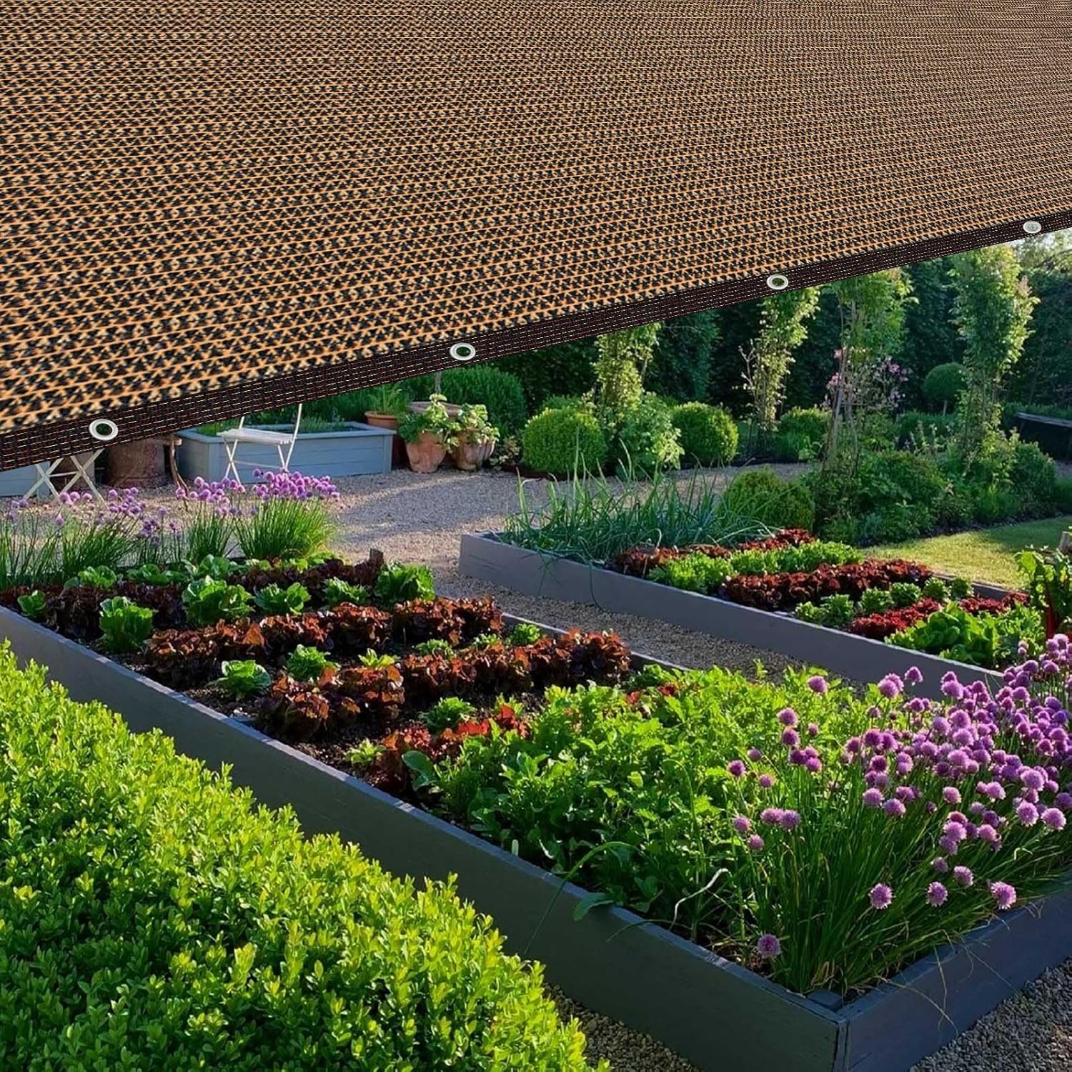 Shade Cloth for Garden,80% Mesh Tarp with Grommets Shade Cloth for Greenhouse,Patio,Vegetables,Plants Cover and Chicken