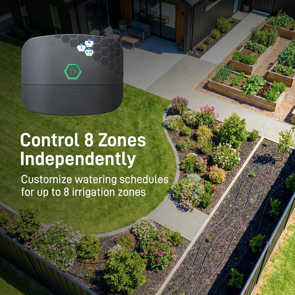 Orbit B-hyve XR Smart Sprinkler Timer - 8-Zone - WiFi-Enabled Indoor/Outdoor Irrigation Controller - App Control