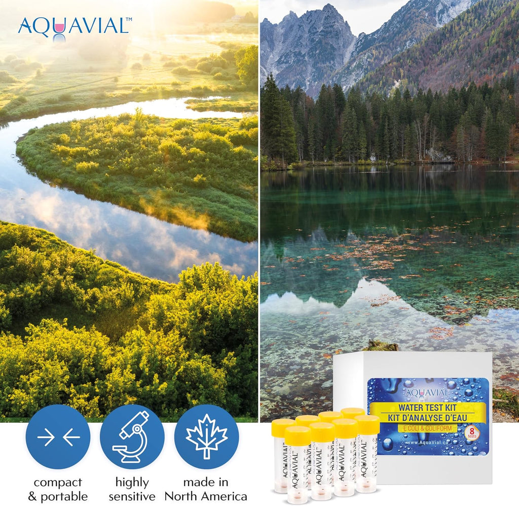 Water Testing Kit - 8 Pack for E. Coli and Coliform Bacteria Detection | High Sensitivity Water Testing Kits for