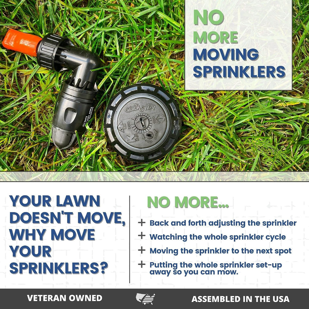 In-Ground 5-Inch Pop-Up Adjustable Sprinkler with Quick Hose Connector, QSK-741