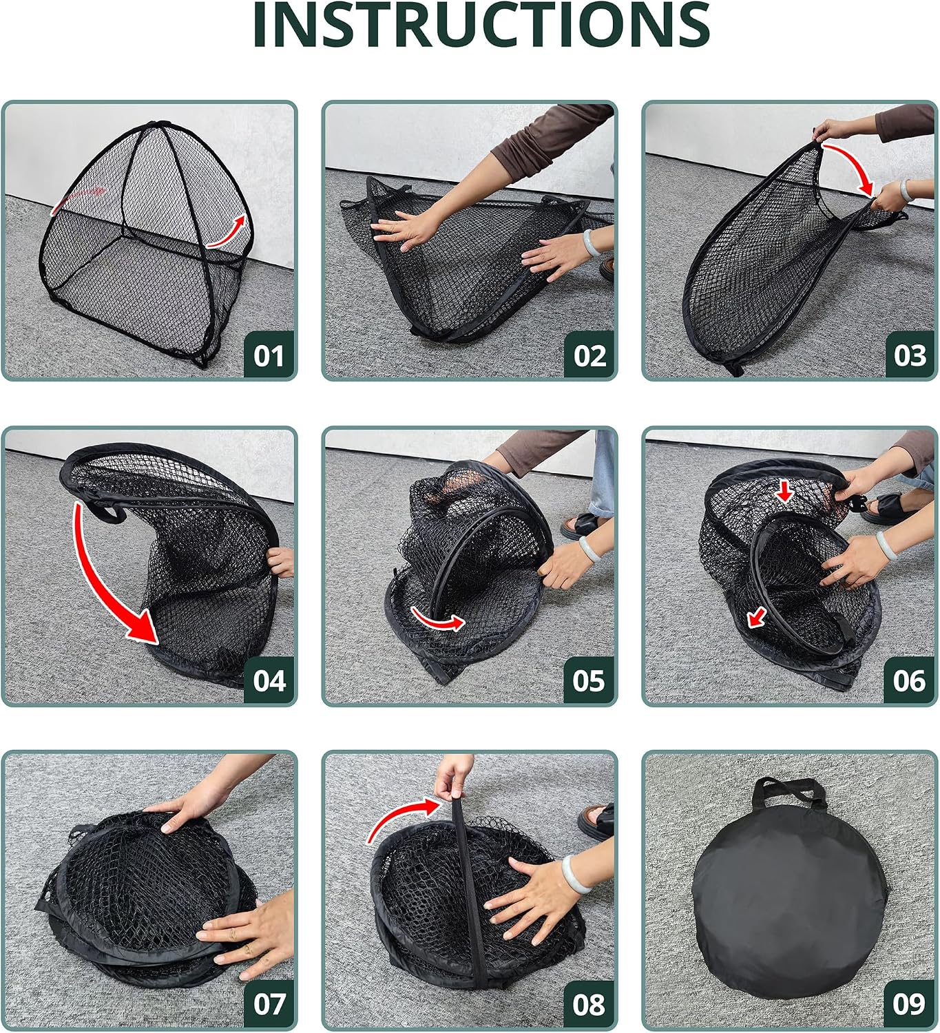 DECOHS 2 Pcs Pop-Up Mesh Plant Cover Tent, 30 x 28 x 28 Inch Garden Net Cage Guard Cover, Plant Protector Enclosure