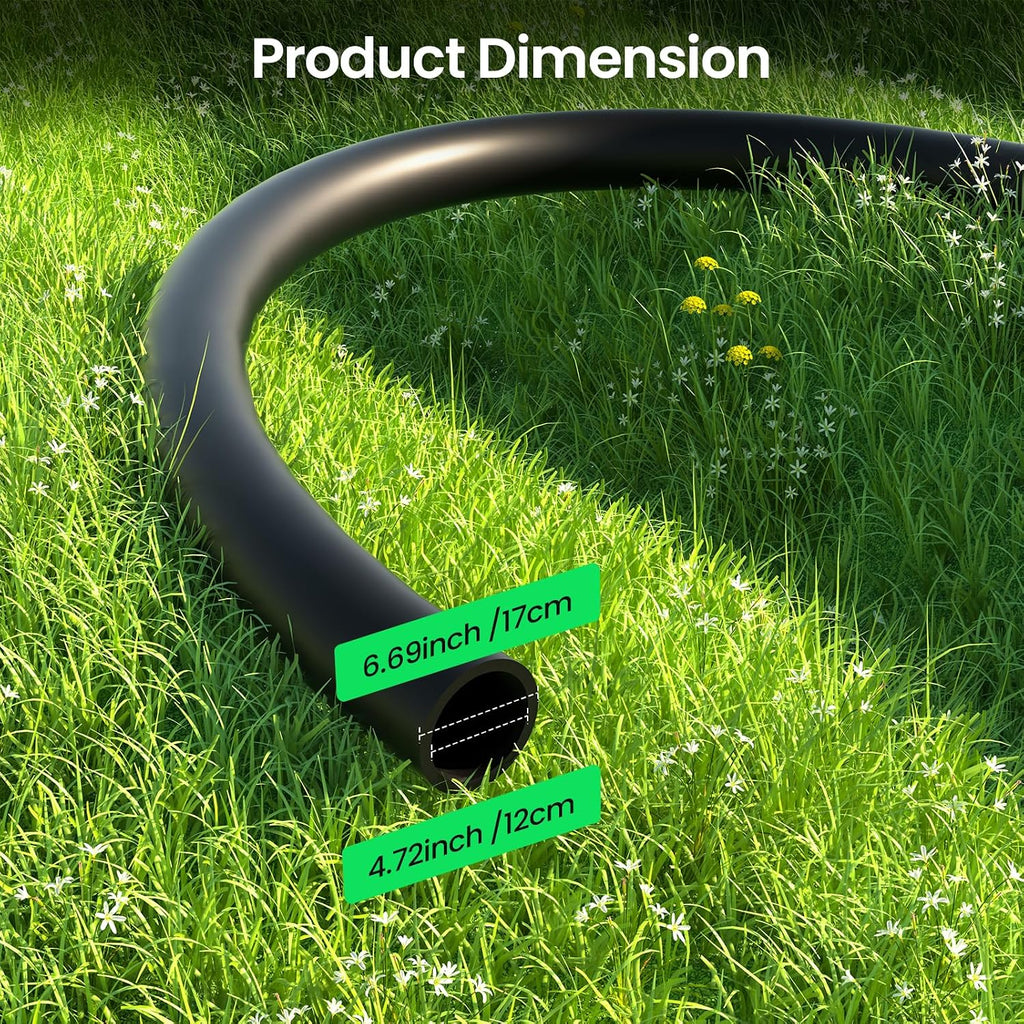 MIXC 50 FT 1/2 Inch Drip Irrigation Tubing Kit:Premium Garden and Landscape Watering System with 4 Quick Connector