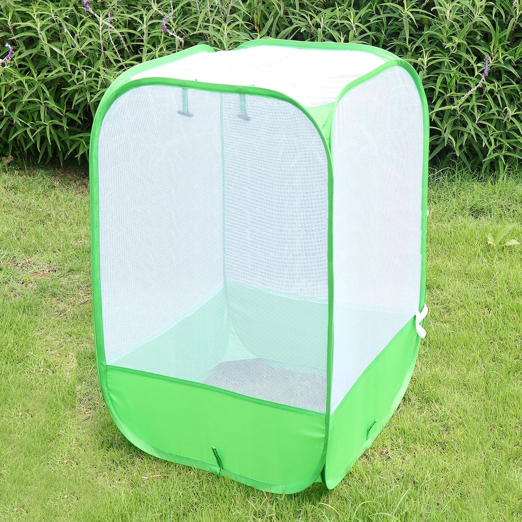 36" Large Mesh Plant Cover for Outdoor, Plant Netting Protector Garden Enclosure Cloche for Fruit, Vegetables