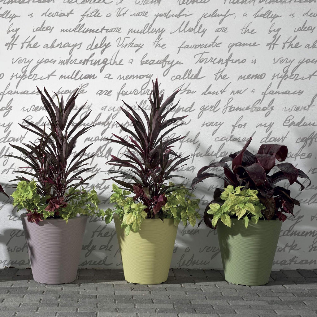 Crescent Garden Madison Planter– Weather-Resistant, Double Walled Indoor/Outdoor Plant Pot with Drain Hole – Durable