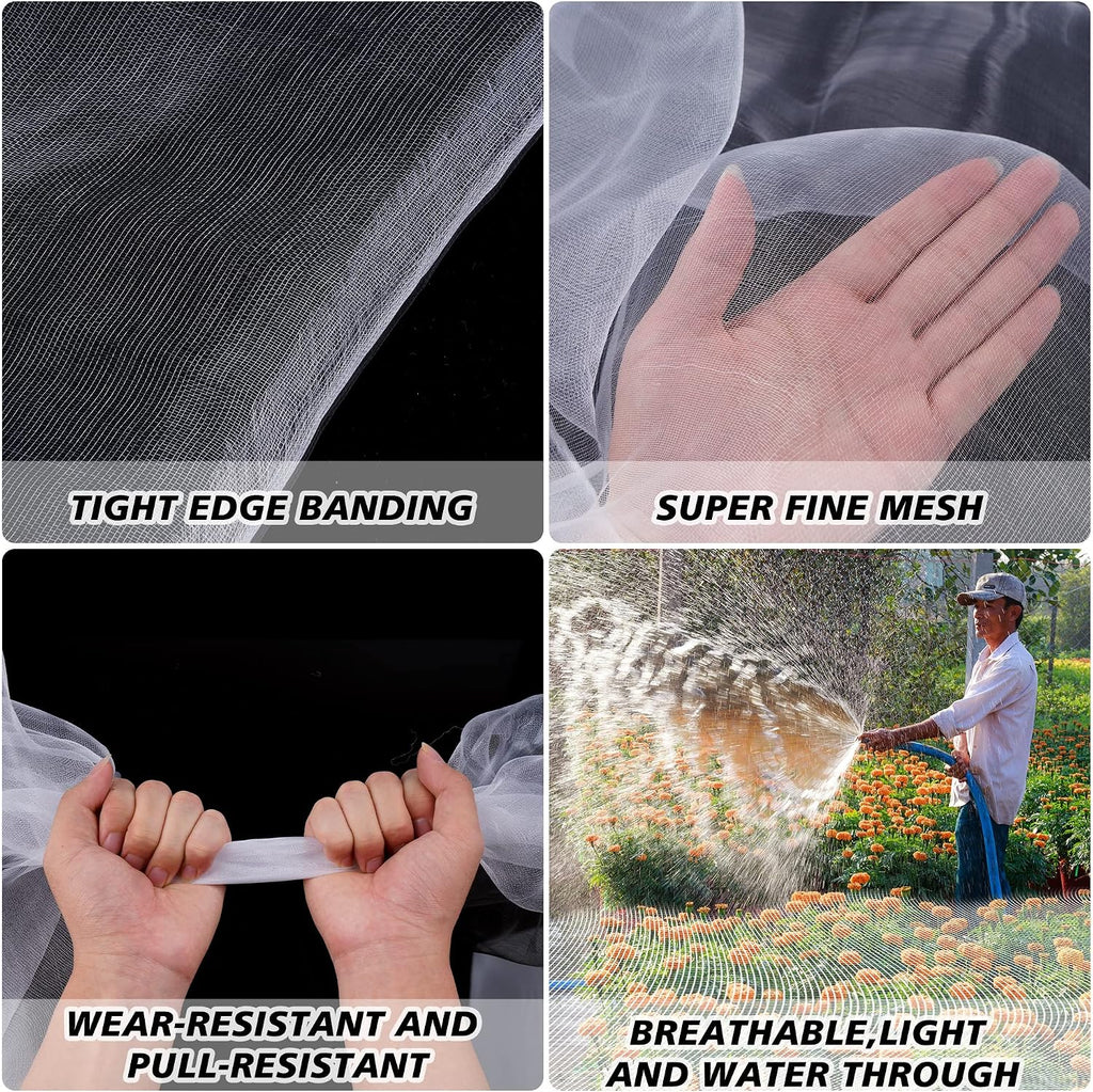 Garden Netting Mosquito Insect Birds Animals Barrier Protection Net Ultra Fine Garden Mesh Netting Plant Covers for