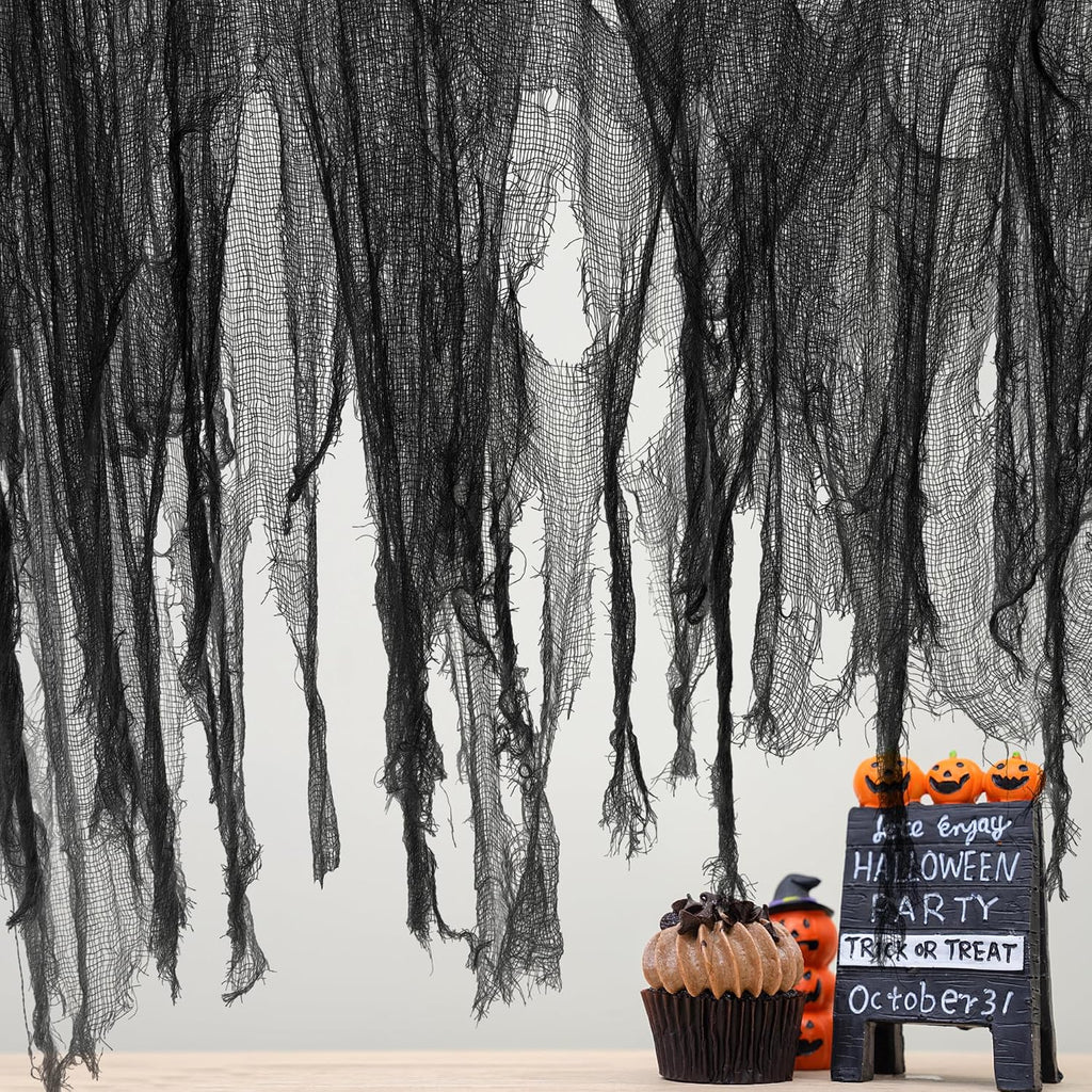 500 x 59 Inch Halloween Spooky Cloth, Black Halloween Scary Creepy Cloth