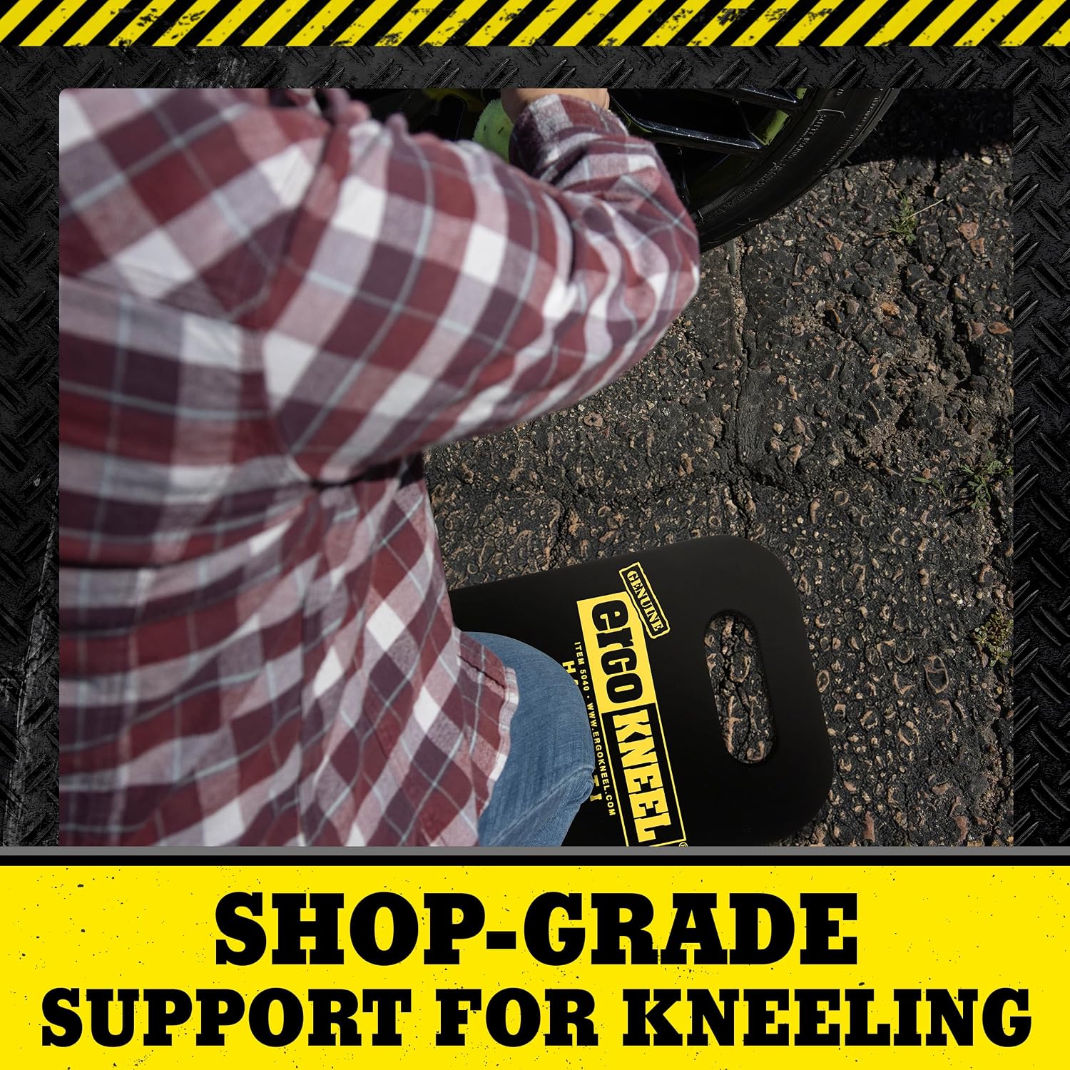 Foam Kneeling Mat, 8" x 16", 1" Thick Heavy-Duty Pad | Anti-fatigue foam, Portable kneeling mat, Industrial use, Garden