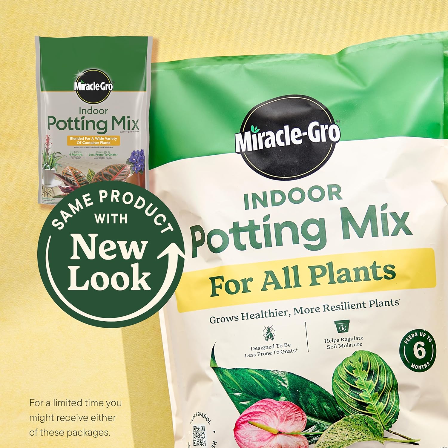 Gro Indoor Potting Mix for All Plants, 16 qt. (2-Pack) | Use with Houseplants and More, Feeds for up to 6 Months