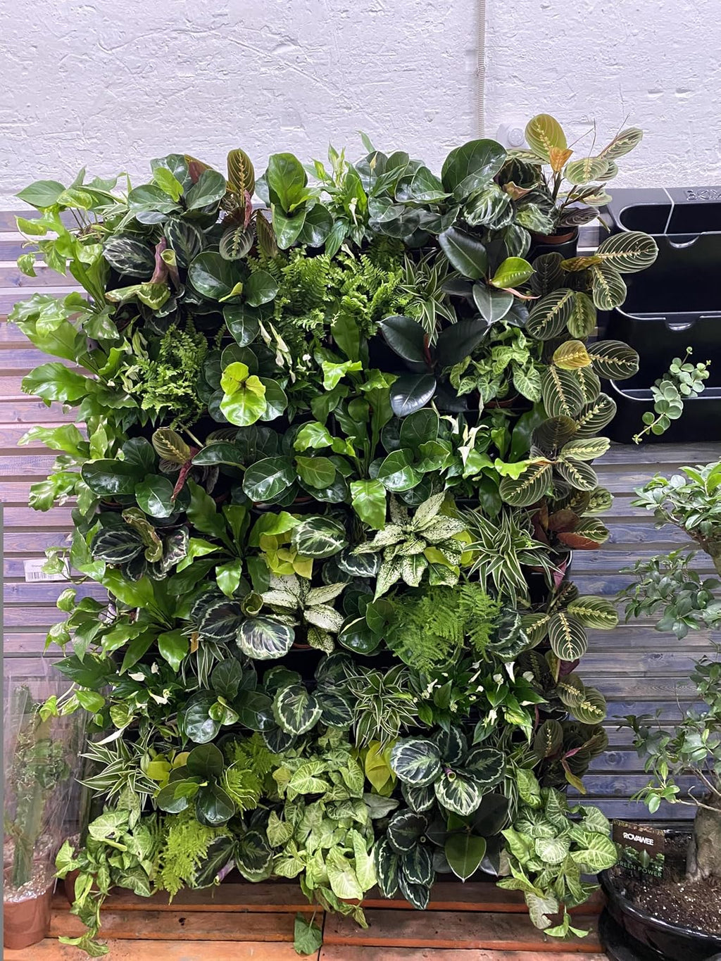 BOXSAND-12 (24"x26") Living Wall - Wall Planter, Vertical Garden for 12 Plants, Indoor/Outdoor, 2 Screws Install