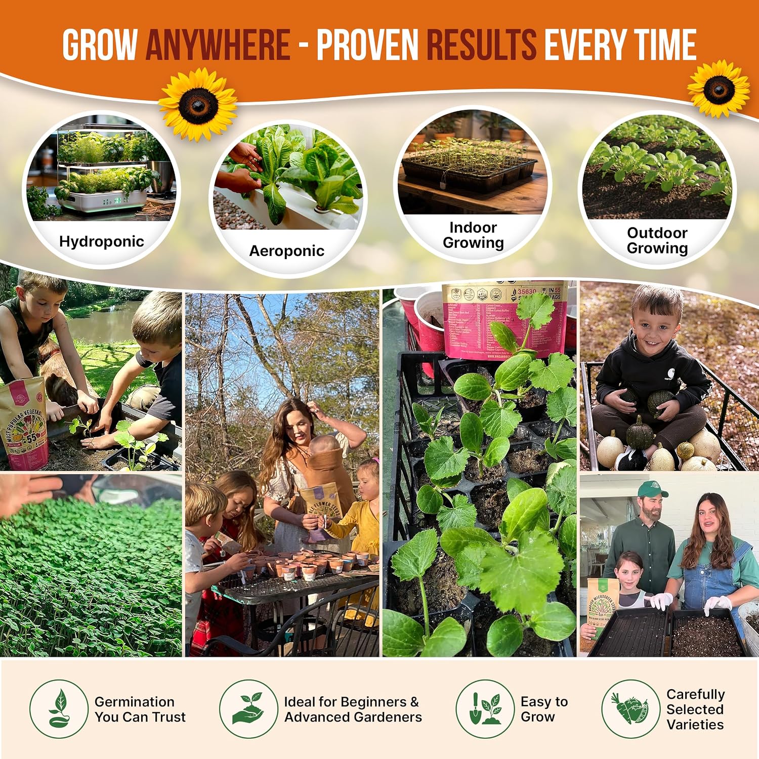 25 Summer Vegetable & Fruit Seeds Variety Pack - 1,870+ Non-GMO Heirloom Veggie & Fruits Seeds for Outdoors and Indoor