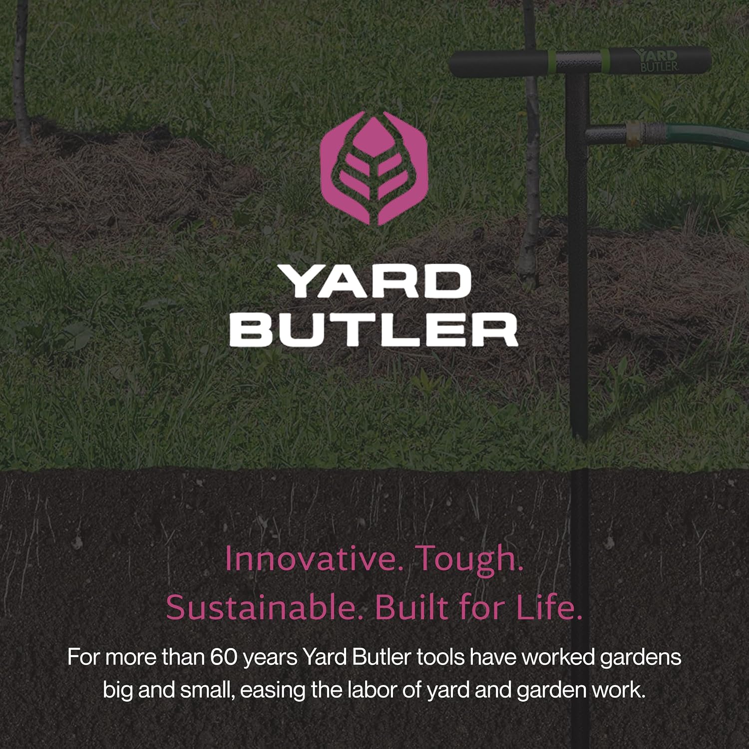 Yard Butler 36 Inch Deep Root Irrigator - Drip Watering Irrigator Tool - Soil and Root Penetration - Deep Plant and