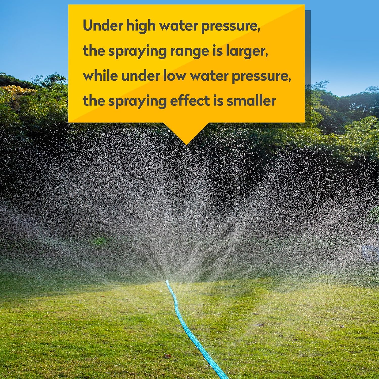 Winisok Upgrade Flat Sprinkler Soaker Hose for Garden 100FT, Heavy Duty 3-Tube Lawn Irrigation Hose with Landscape