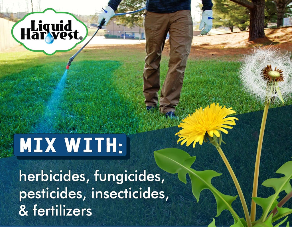 Liquid Harvest Lazer Blue - 32 Ounces - Concentrated Spray Pattern Indicator - Perfect Weed/ Fertilizer Marking Dye