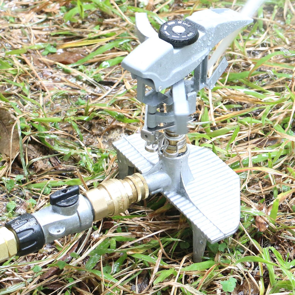 3/4-inch Full Flow Super Heavy Duty Hose Quick Connect Fittings, Lead-free Brass Full Port Garden Hose Quick Connector
