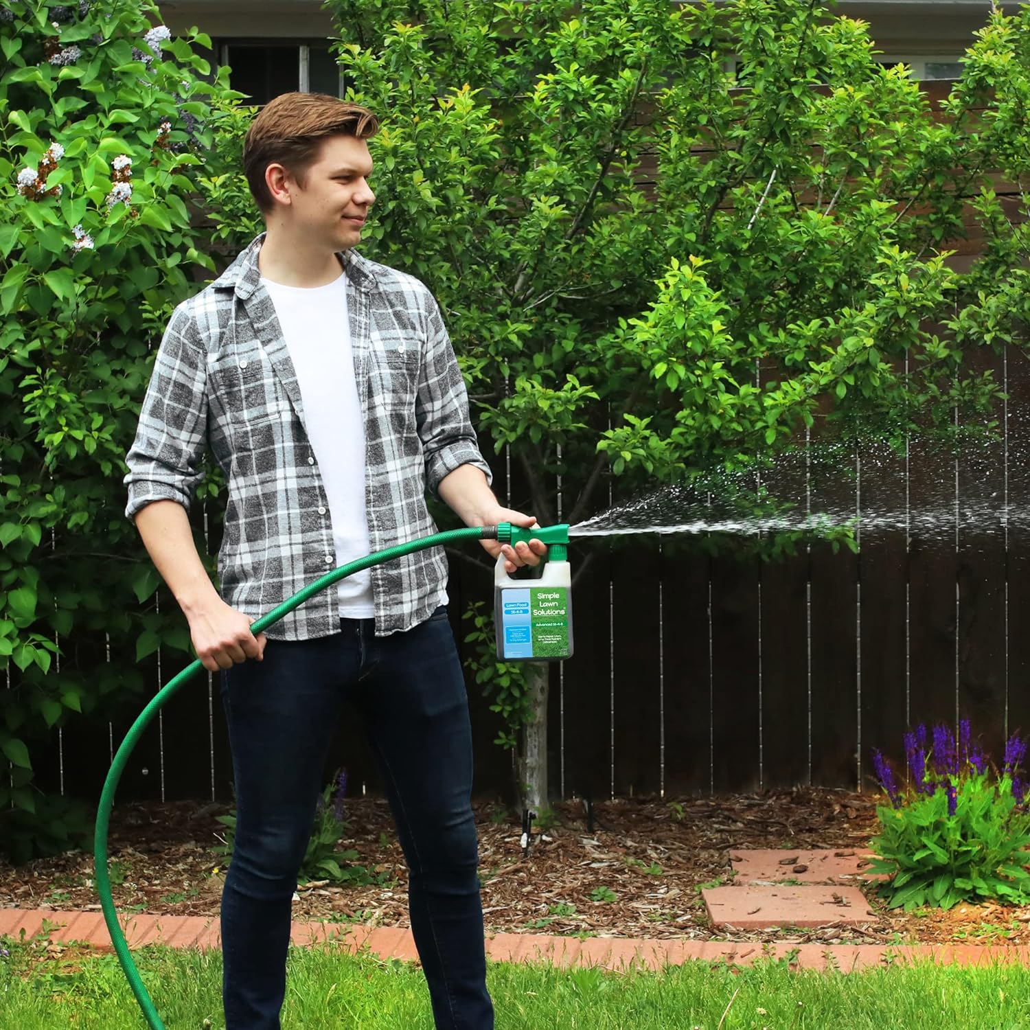 Advanced 16-4-8 Balanced NPK - Lawn Food Quality Liquid Fertilizer - Spring & Summer Concentrated Spray - Any Grass