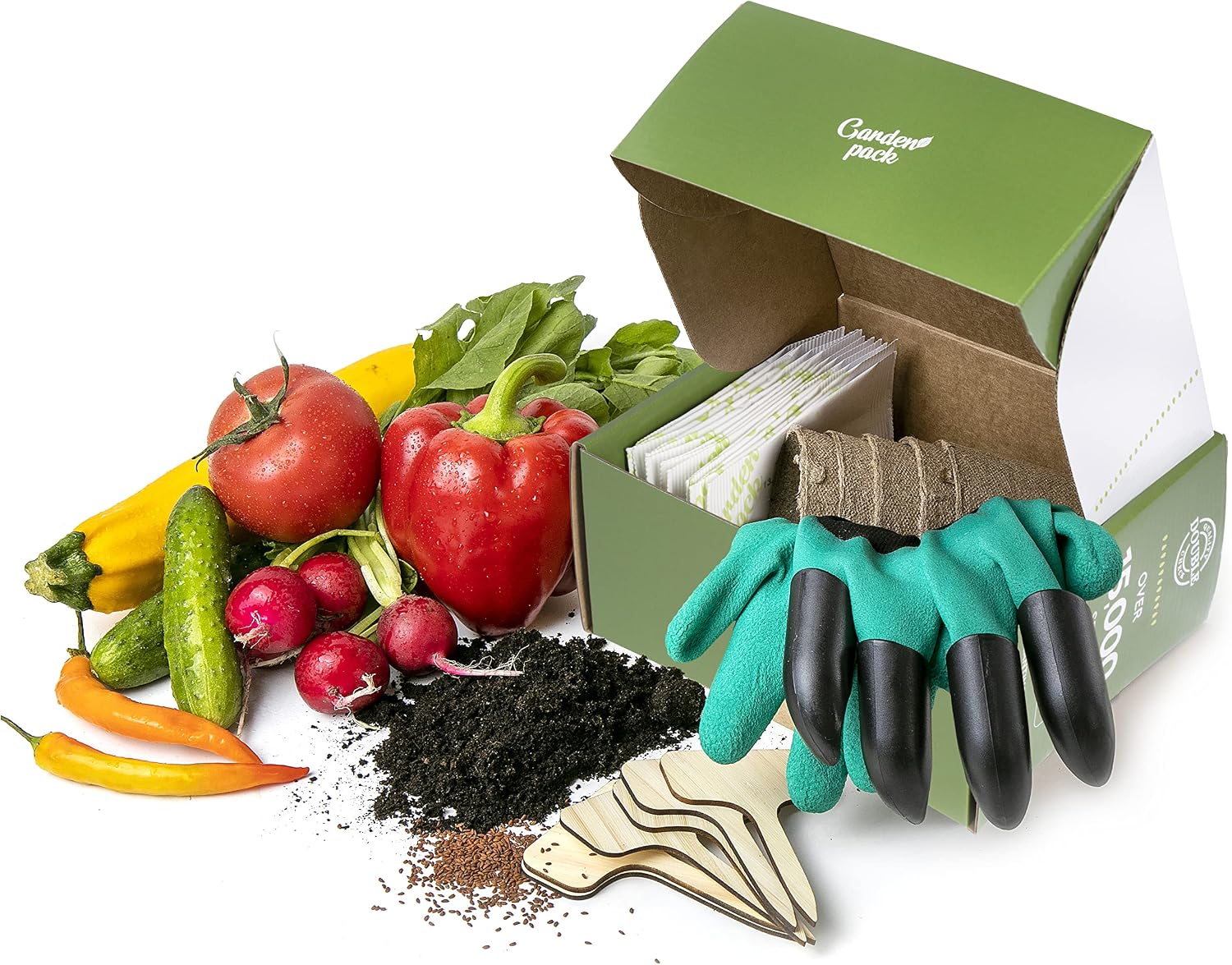 30 Vegetable Seeds Variety Kit - Over 15000 Seeds for Planting Vegetables & Herbs, Premium Garden Seeds Gift Box
