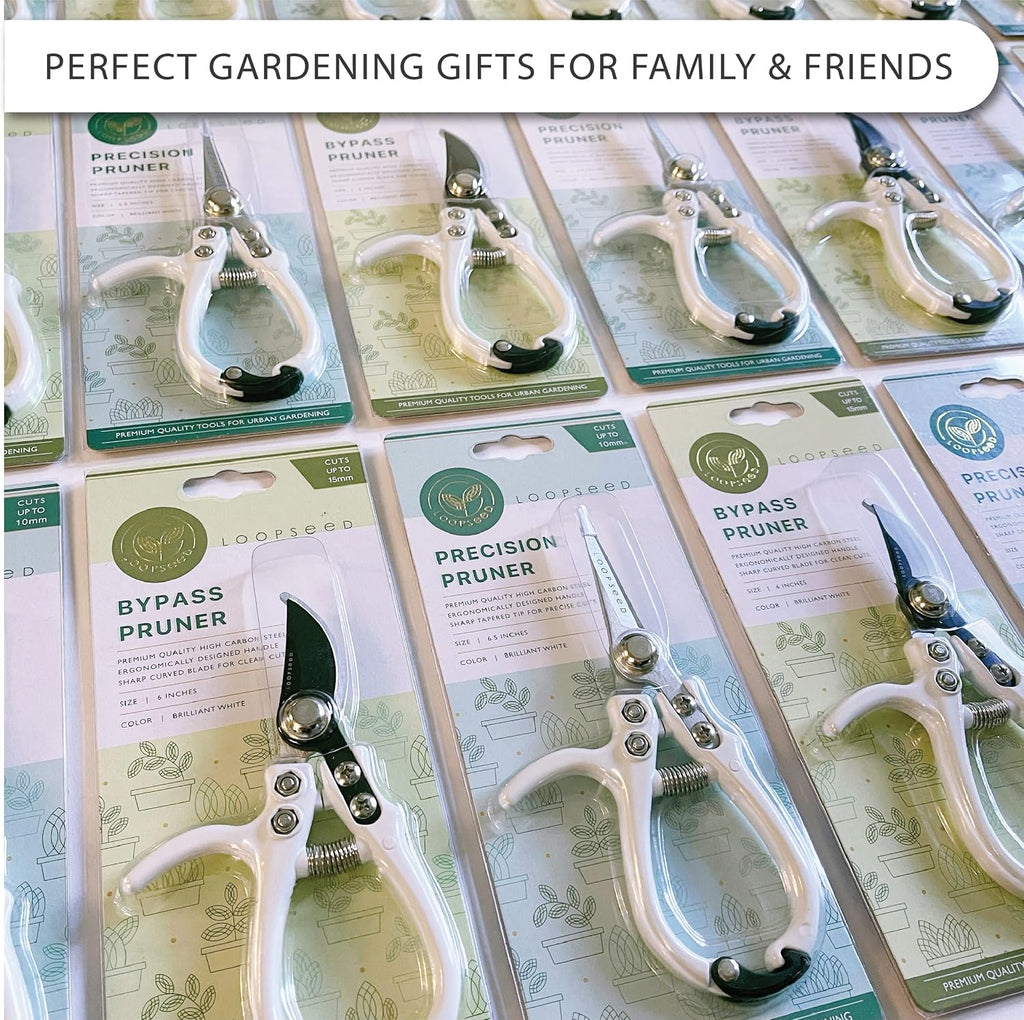 Bypass Pruning Shears Hand Pruner Garden Trimming Scissors Plant Trimmers Herb Snips Flower Clippers Ergonomic Handle