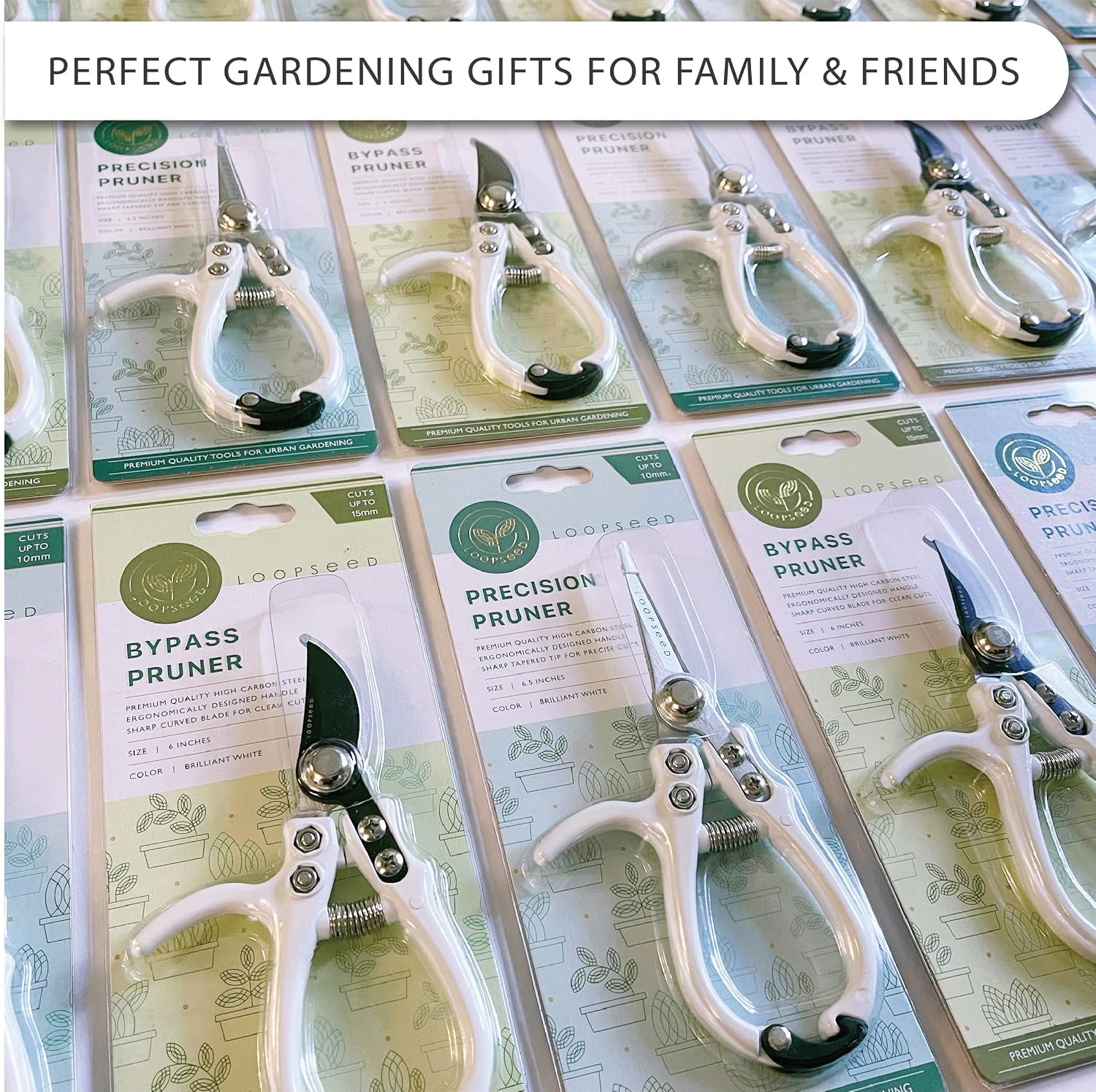 Bypass Pruning Shears Hand Pruner Garden Trimming Scissors Plant Trimmers Herb Snips Flower Clippers Ergonomic Handle