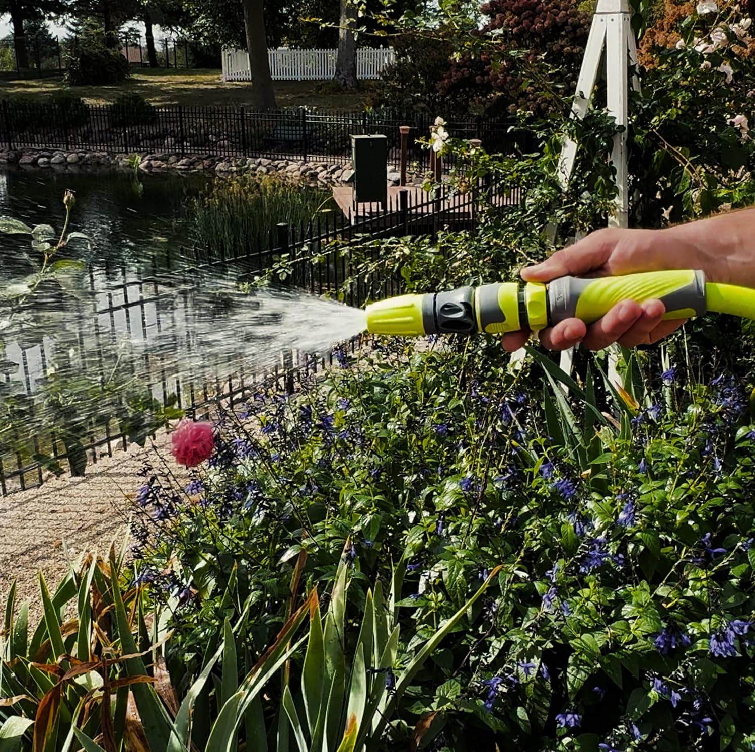 Flexzilla Garden Hose Kit with Quick Connect Attachments - HFZG12050QN & HFZGAK14 Garden Hose Quick-Connect Fittings