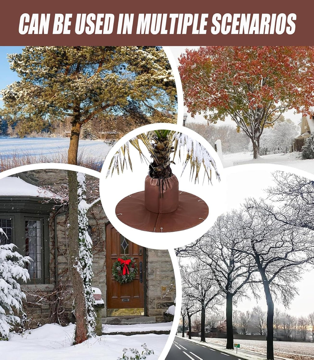 Plant Covers Freeze Protection, for Palm Tree and Outdoor Plants (2pcs) | Reusable Adjustable Wide Coverage Frost Cloth