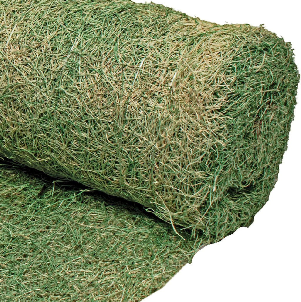Dewitt Single Net Excelsior Soil Erosion Control Blanket Roll, 4 x 112.5 Feet, Green - Aspen Wood Fiber Mat with