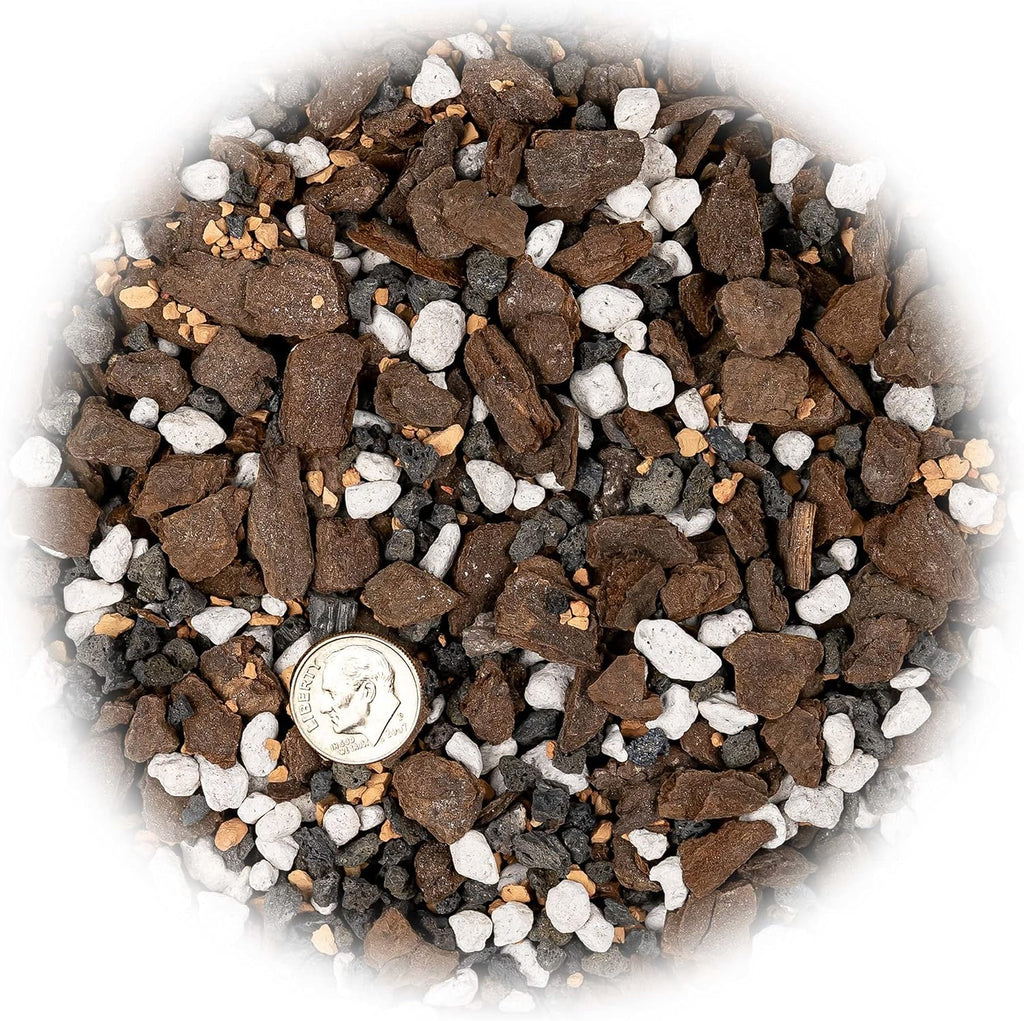 Premium Bonsai Soil All Purpose Fast Draining Mix - Pumice, Lava, Calcined Clay and Pine Bark Potting Pre Mixed Bonsai