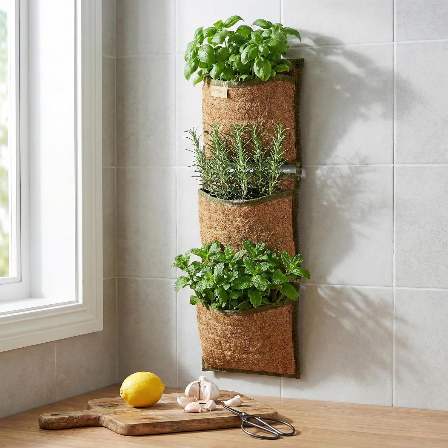 Vertical Garden Planter, 3 Pocket, Living wall Planter, Hanging wall planters for Indoor Plants, Hanging planters for