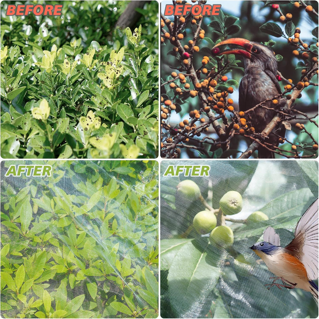 Garden Netting Mosquito Insect Birds Animals Barrier Protection Net Ultra Fine Garden Mesh Netting Plant Covers for