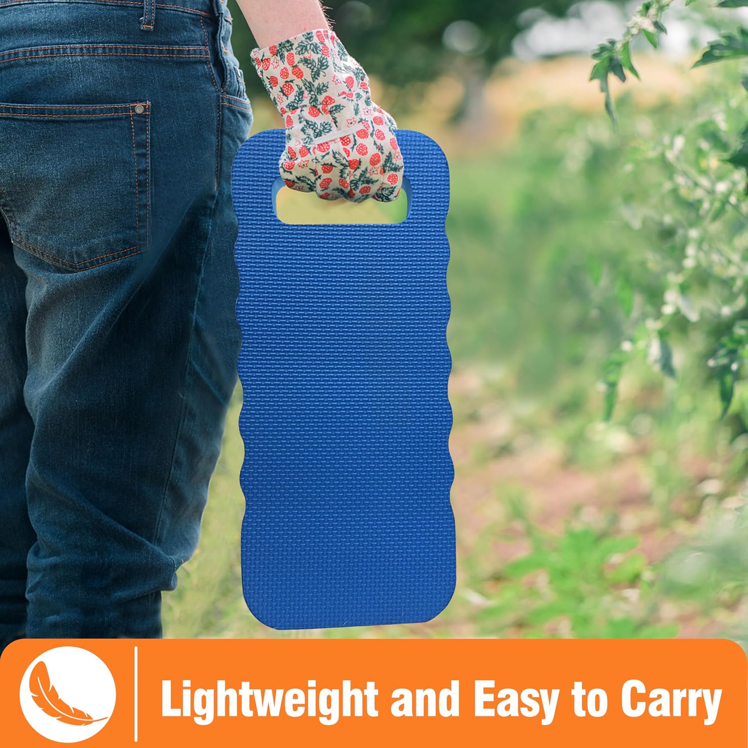 Gardzen Garden Kneeling Pad | EVA Foam Kneeler Pad for Gardening, Baby Bath, Yoga, Pilates, Exercise, 16" x 8" x 1"