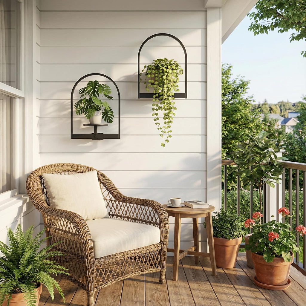 2 Pack Plant Stand Indoor Outdoor Hanging Planters for Indoor Plants Wall Plant Holder for Indoor Plants Plant Frames