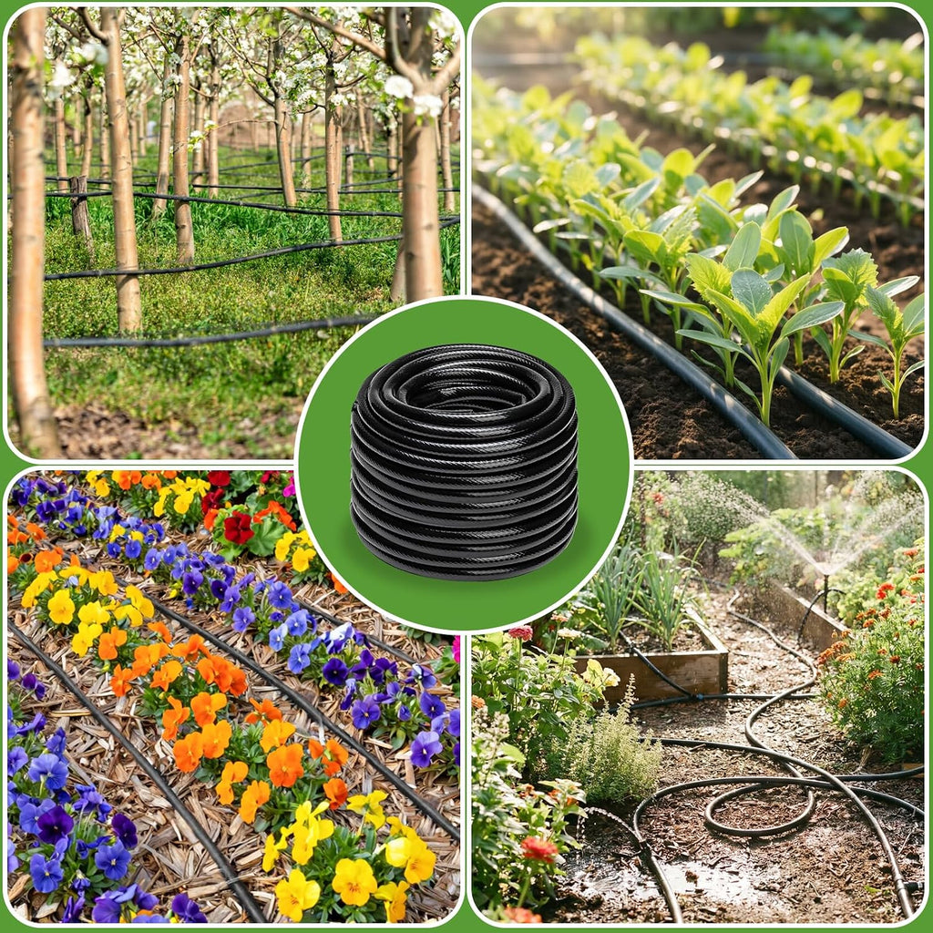 1/2 Inch Drip Irrigation Tubing-98.4Ft/30M Main Tubing Hose for Garden Irrigation System Kit, Plant Watering Irrigation