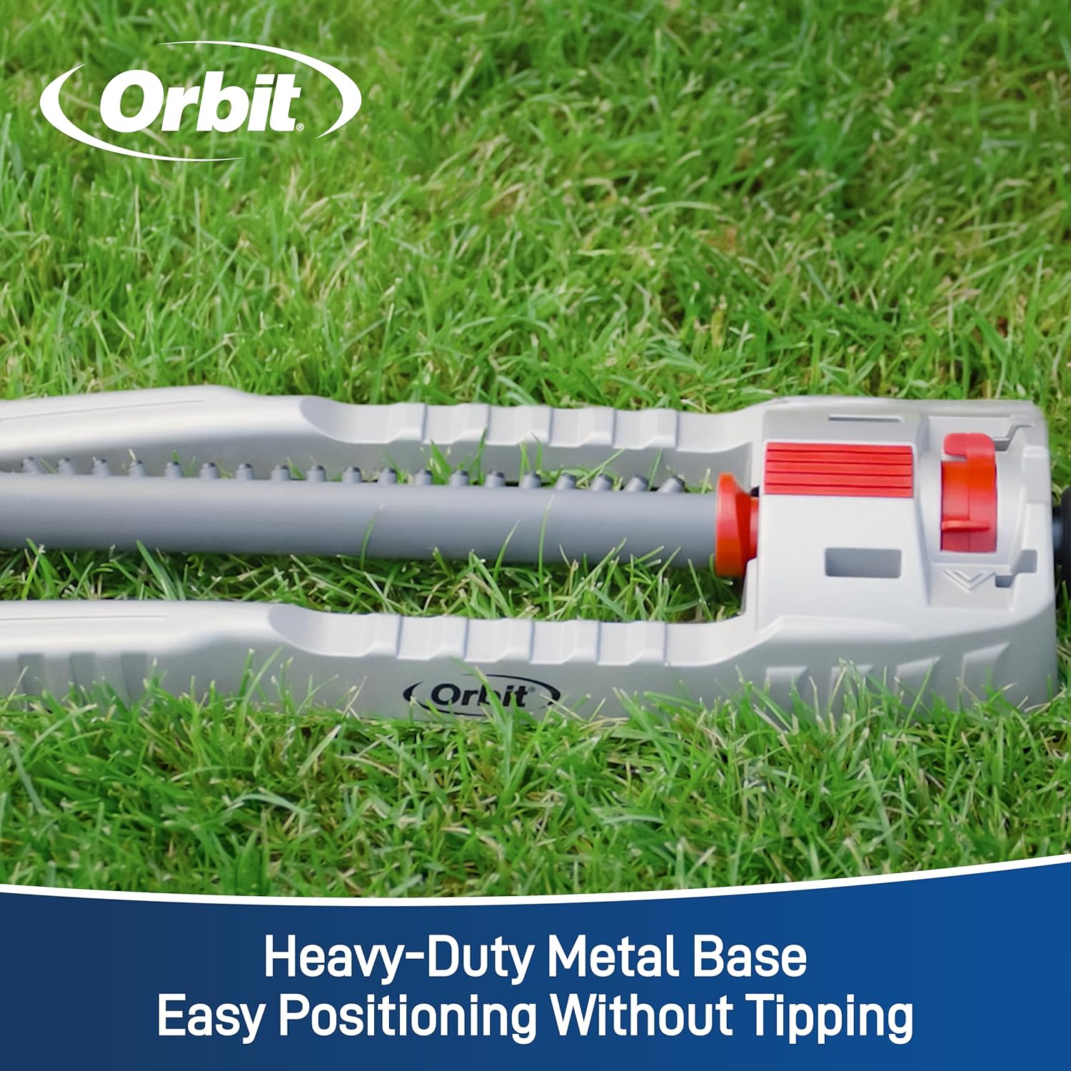 Orbit 56281 Oscillating Water Sprinkler for Lawn and Garden with Metal Base and Custom Pattern Dial (Waters up to 4,000