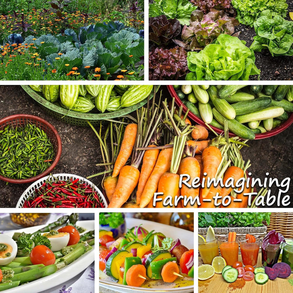 Mountain Valley Seed Co Vegetable Garden Can 50,000+ Seeds 16 Varieties | Long-Term Storage, Emergency Supply