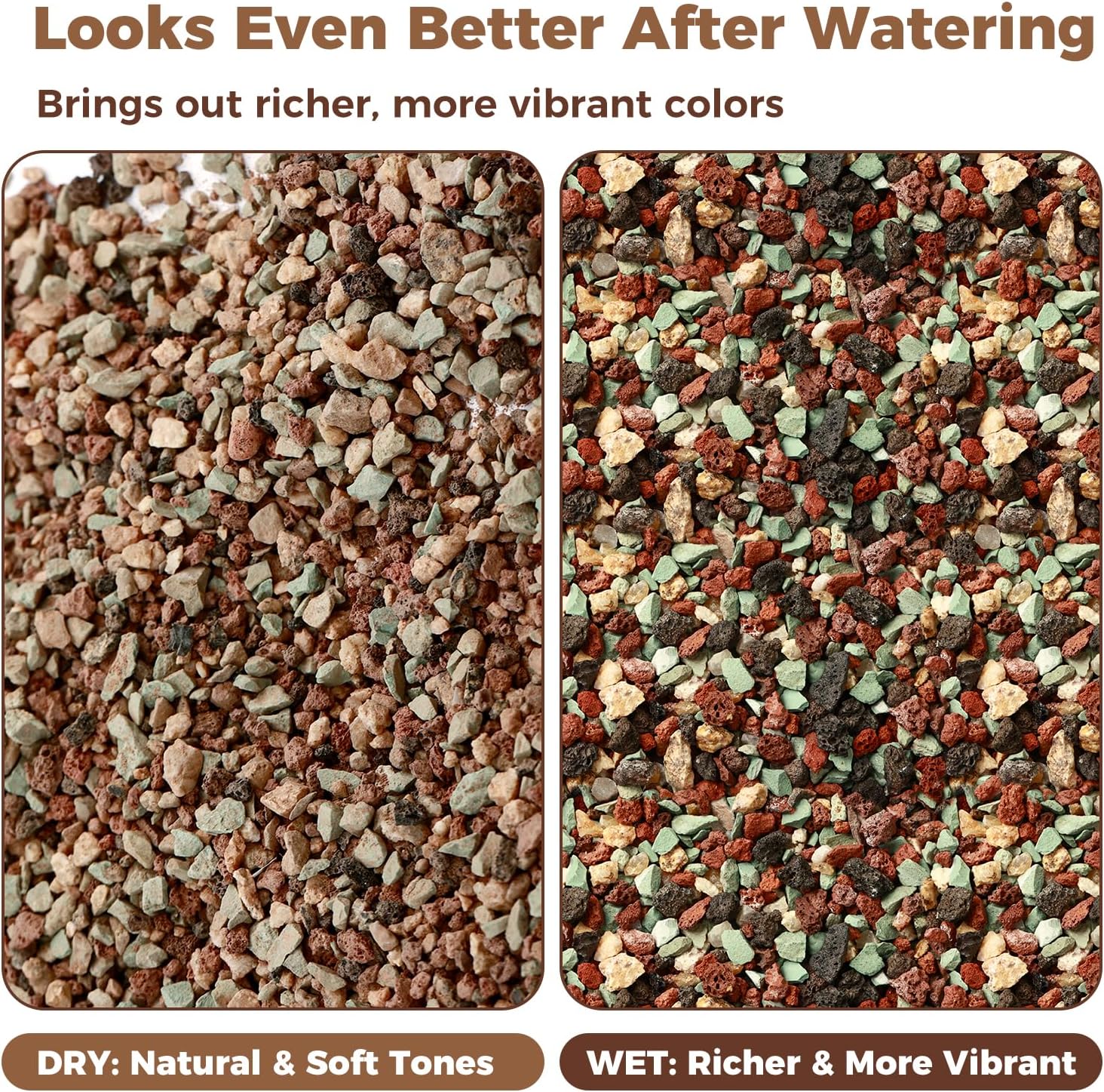 18lb Mix Lava Rocks for Plants 1/4" Horticultural Pumice for Plants, Succulent Cactus Soil Potting Mix - Horticultural