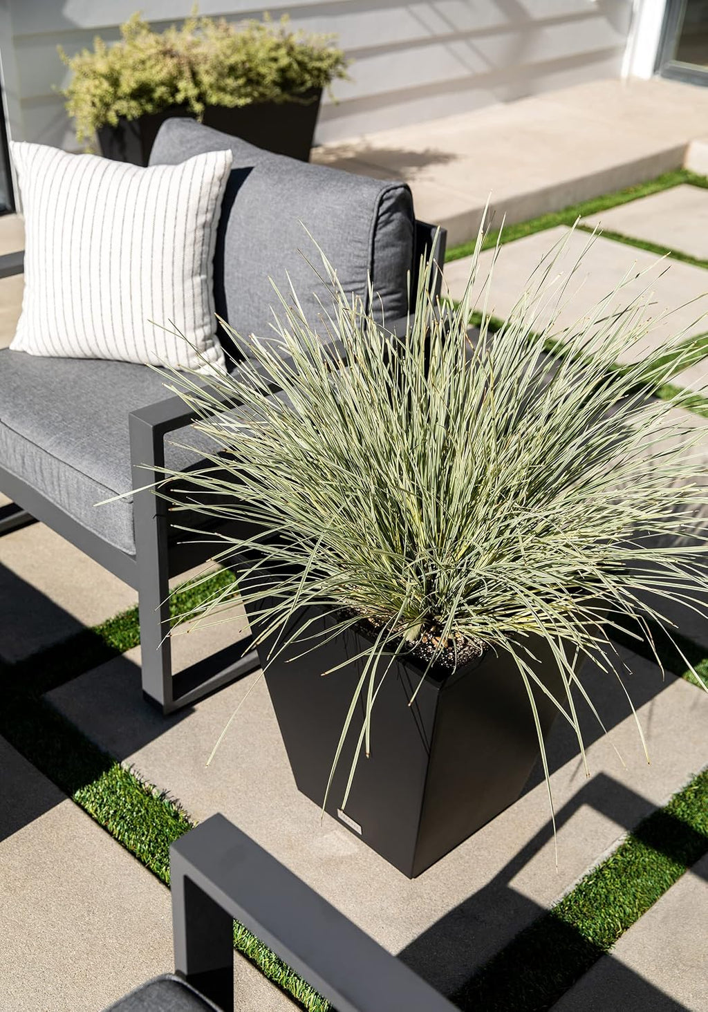 Veradek Pure Series Nobleton Planter - Tapered Square Outdoor Planter | Made From Durable Plastic With Pre-Drilled