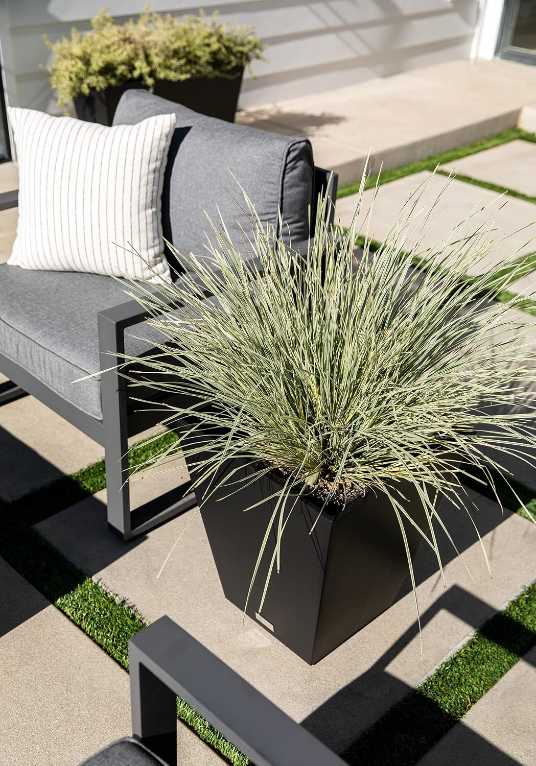 Veradek Pure Series Nobleton Planter - Tapered Square Outdoor Planter | Made From Durable Plastic With Pre-Drilled