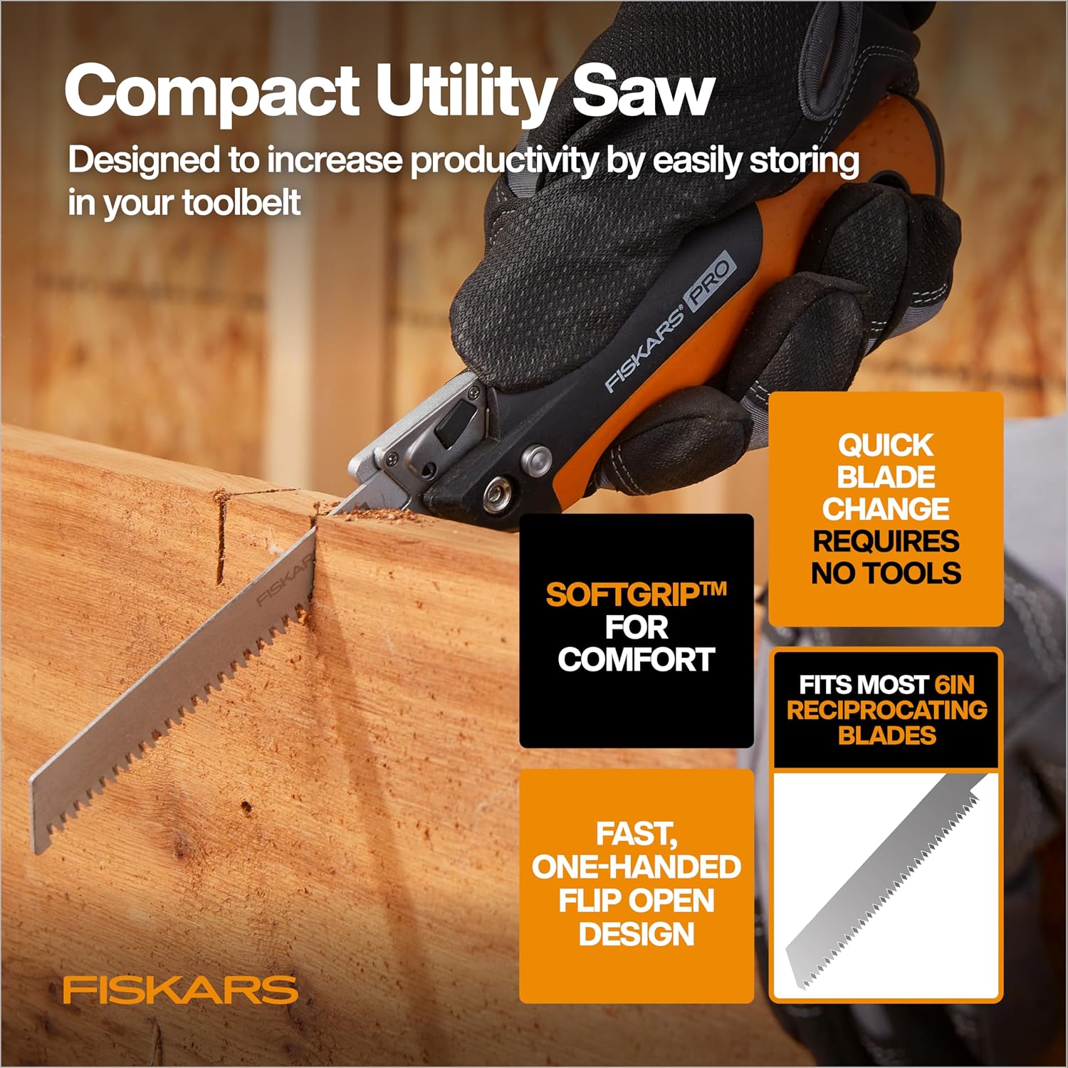 Fiskars 6-Piece Indoor DIY and Outdoor Gardening Home Essentials Tool Set | PowerGear Anvil Loppers, Pruning Shears